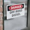 Signmission Off-Road Diesel Danger Sign, Vinyl Decal, 10in W x 7in L, 2PK OS-2PACK-DS-D-710-L-2068 - alternate 3
